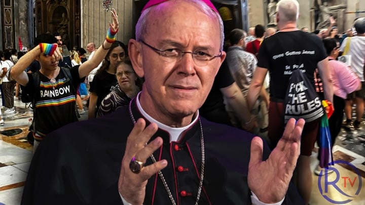 Michael_J_Matt's tweet photo. Bishop Schneider onthe LGBTQ+ "Pilgrimage" to St. Peter's Basilica 

“My reaction was a silent cry of horror, indignation, and sorrow. All true believers in the Church—both faithful and clergy—who still uphold the validity of God’s commandments and take Him seriously, should experience this provocation as a brazen slap in the face. I believe that many faithful Catholics and members of the clergy remain stunned by such a massive blow and require time to recover. An unprecedented act has taken place in St. Peter’s Basilica in Rome, one that may fittingly be described, in the words of Our Lord, as an 'abomination of desolation standing in the holy place.'” - Bishop Athanasius Schneider (Keynote Speaker at this year's Catholic Identity Conference)
https://t.co/tXyEbV4CVN