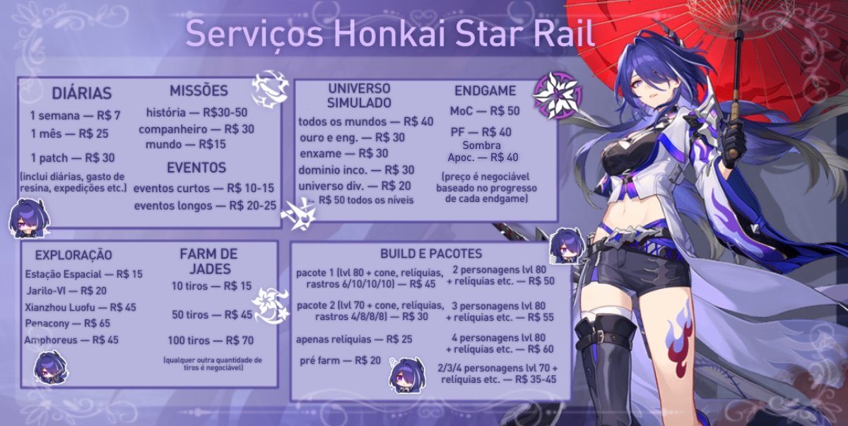 lingshaism's tweet image. ┈┈・୨ ✦ ୧・┈┈ 
:🪷 serviços genshin, hsr &amp;amp; zzz  ּ.`•

↪ exploração de nod-krai adicionada à tabela e reajuste nos preços dos serviços de genshin

↪ caso interesse minha dm está aberta, também atendo pelo Discord; @/columbinaflowers.

↪ termos de serviço na thread abaixo