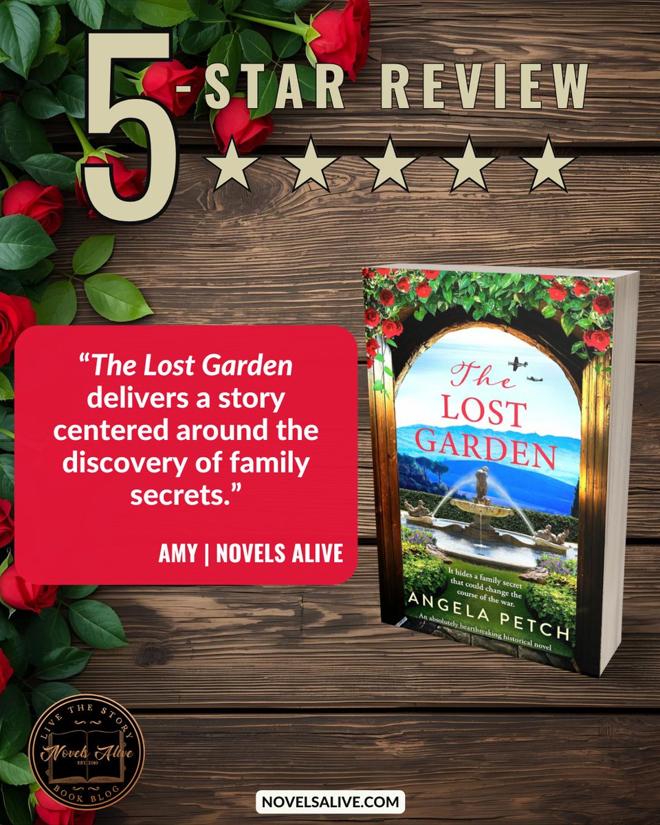 Novels Alive (@novelsalive) on Twitter photo 5-STAR REVIEW🌟🌟🌟🌟🌟: THE LOST GARDEN by Angela Petch <a href="/bookouture/">bookouture</a> 
👉THE LOST GARDEN delivers a story centered around the discovery of family secrets. bit.ly/4m9NjzO #bookreview #historicalfiction #womensfiction #books #book #reading #booklover #bookworm #read 5-STAR REVIEW🌟🌟🌟🌟🌟: THE LOST GARDEN by Angela Petch <a href="/bookouture/">bookouture</a> 
👉THE LOST GARDEN delivers a story centered around the discovery of family secrets. bit.ly/4m9NjzO #bookreview #historicalfiction #womensfiction #books #book #reading #booklover #bookworm #read