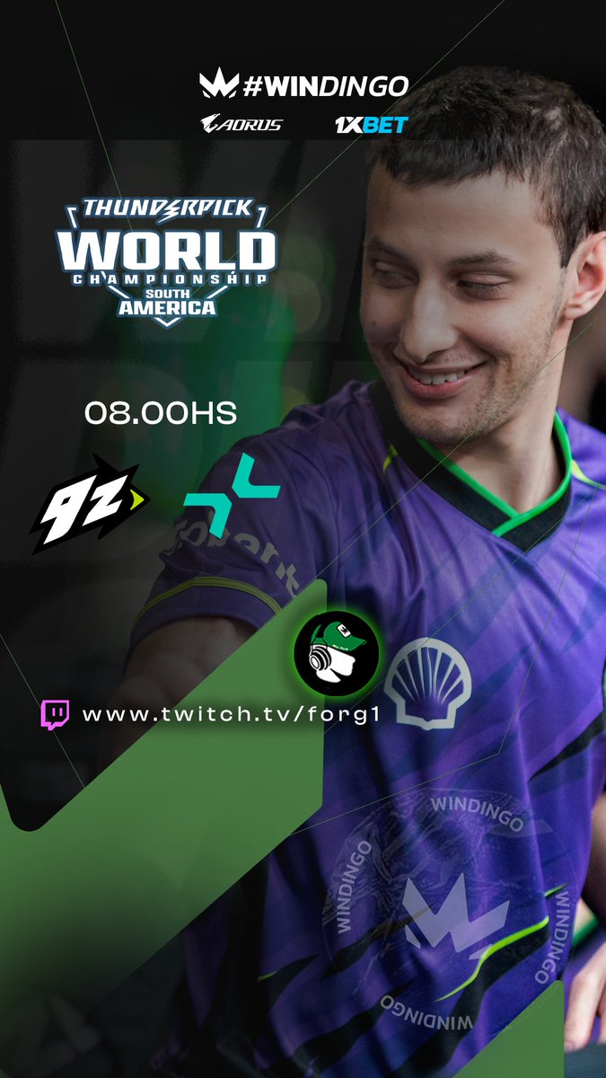WINDINGO23's tweet photo. 🏆 Thunderpick World Championship 2025
⚔️ @9zTeam  vs #Paravision
⏰ JUEVES 08AM – en vivo por el canal de @luchoforg1  🎙️ https://t.co/TtvVPP0aOh