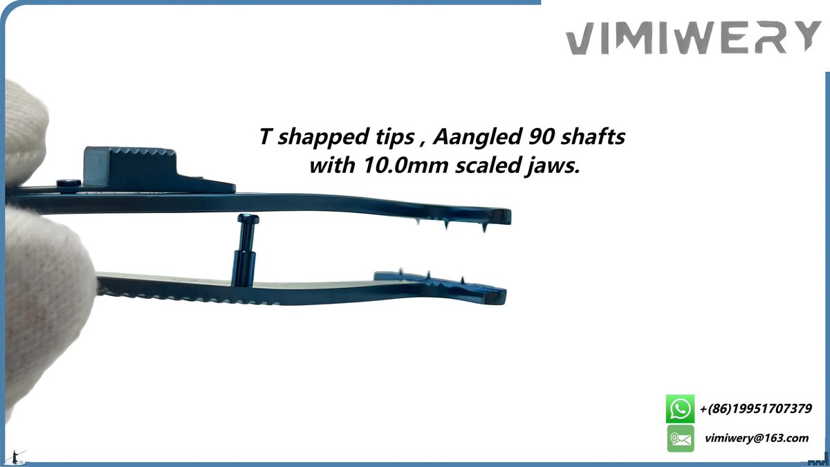 vimimery's tweet image. Strabismus Forceps,
We supplies professional #ophthalmic #surgical #instruments. T-shaped tips, angled 90° shafts with 10.0mm scaled jaws;  You can reach out for more details.
Email: vimiwery@163.com
ebay.com/usr/vimiwery

#eye #ophthalmology #ophthalmologist #eyesurgery