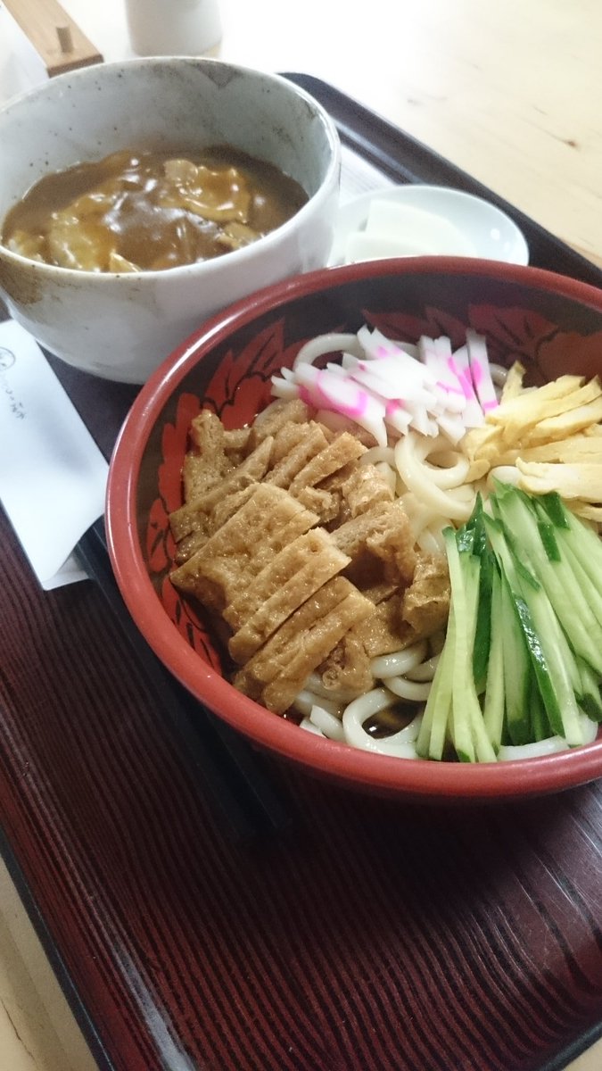 おはようございます。9月11日の日替わりセットは、冷やしきつねとミニカレー丼です。＃そば ＃うどん ＃三鷹 ＃ランチ ＃lunch
