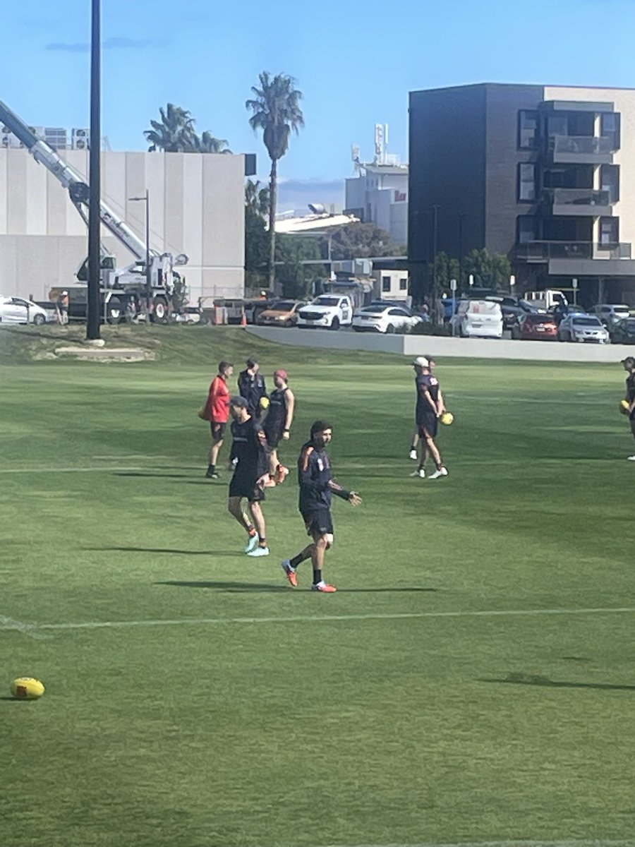 Rachele appears for the Crow’s captains run as he pushes to return in Friday’s semi final after 2-months on the sidelines