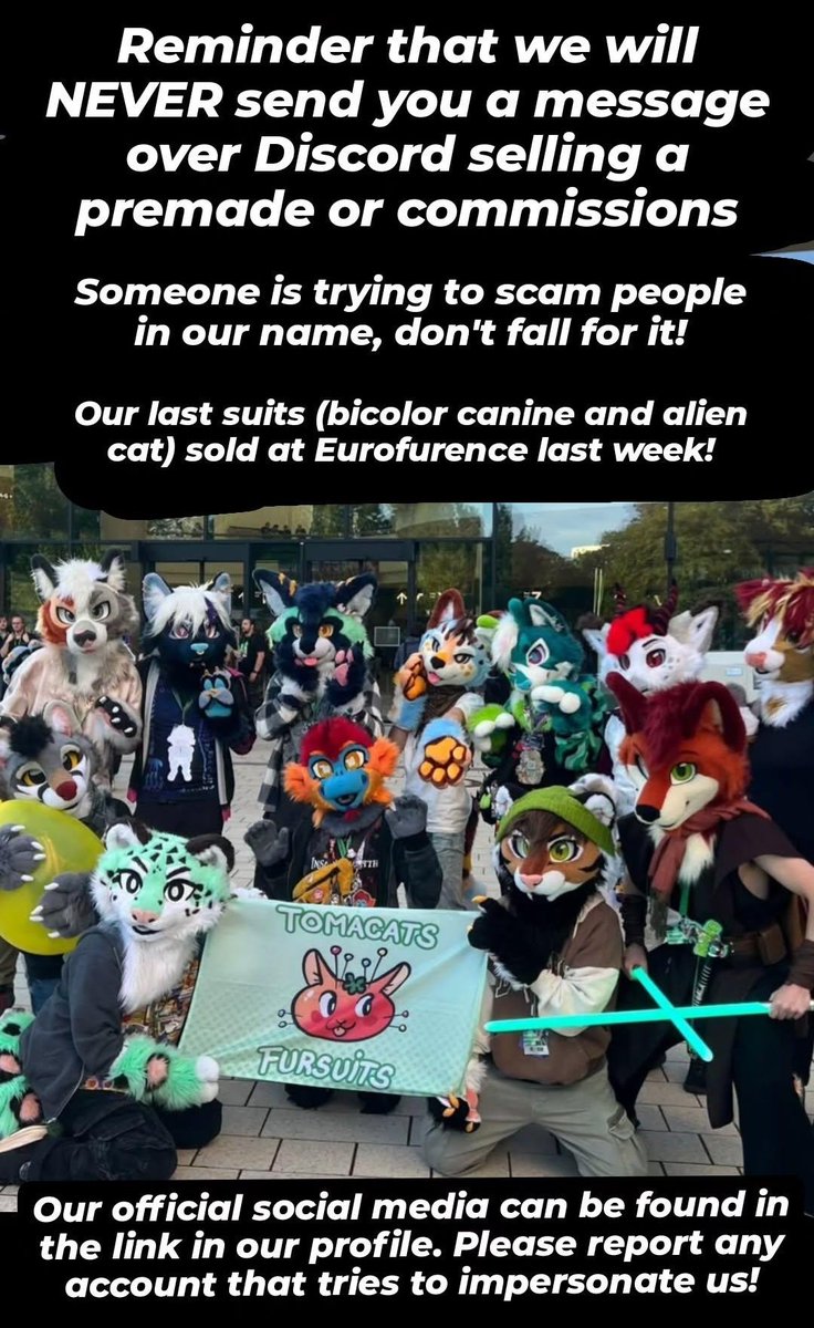 ⚠️Someone is trying to scam people in our name through Discord, don't fall for it!⚠️