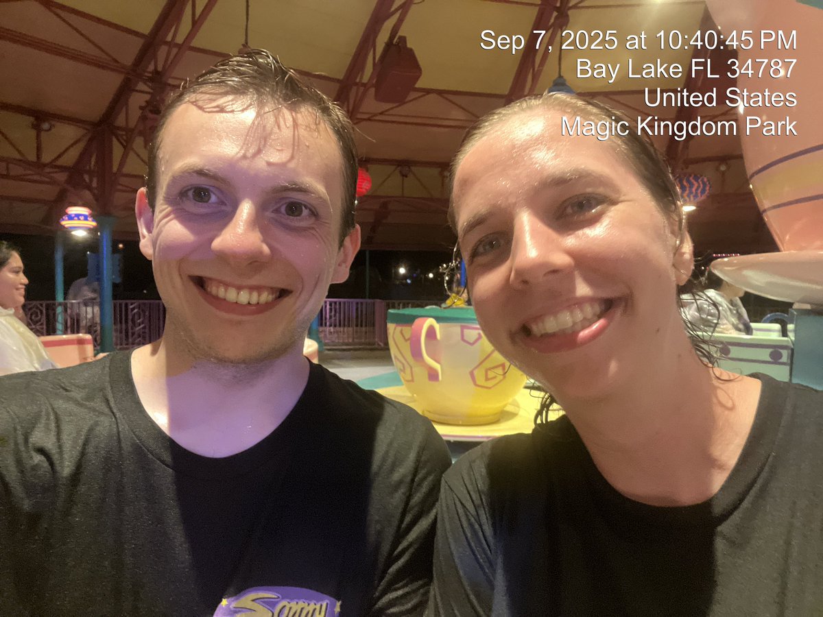 Ride 36: Mad Tea Party (not normally a ride worth risking getting struck by lightning for but willing to make exceptions for the challenge) <a href="/RideEvery/">EveryRideChallenge</a> #EveryRideWDW give.gktw.org/event/every-ri…