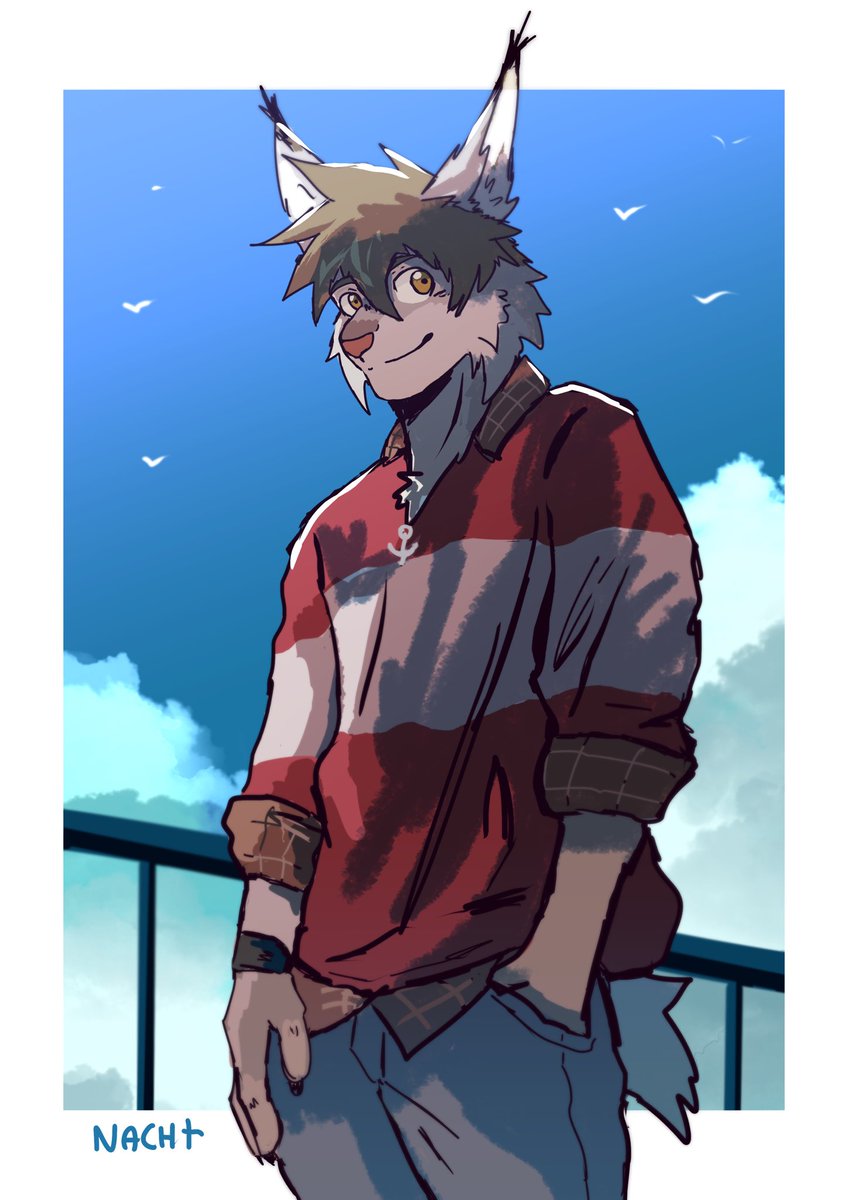 Happy Birthday <a href="/KewinDS/">≈KewinDS</a> ❤️
I hope you enjoy this art gift of Gabriel ⚓️

#elfaro #furry #kemono #fanart #elfarocomic #digitalart #rkgk