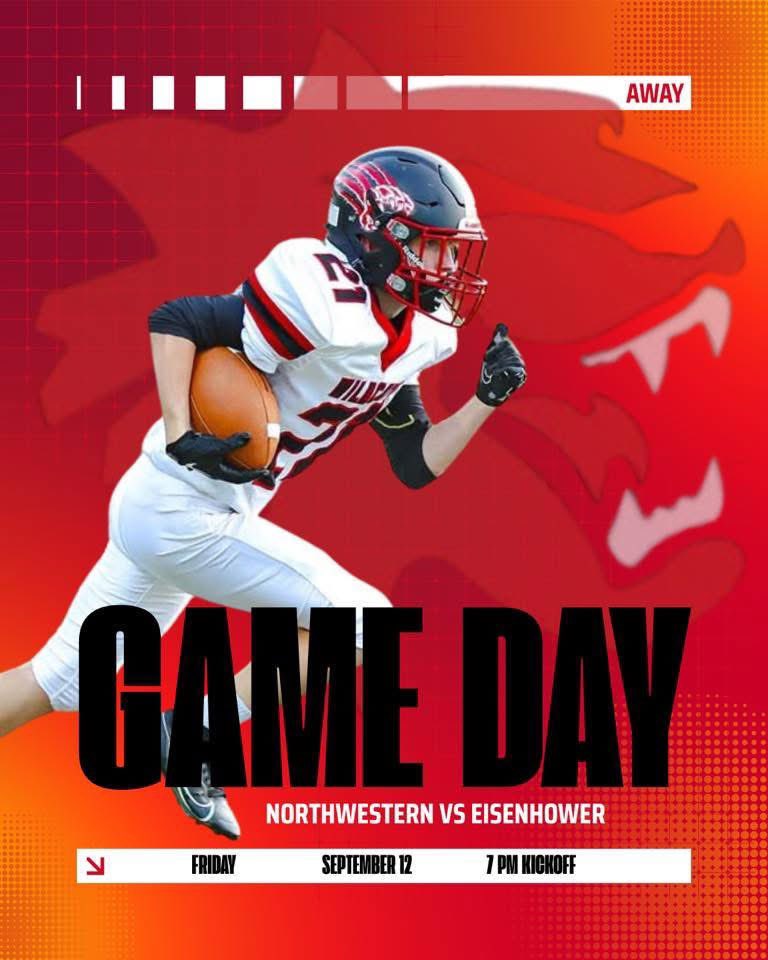 Last road stop until we are finally back at home! Northwestern will take on Eisenhower this Friday! #LetsGoCats #NWstrong