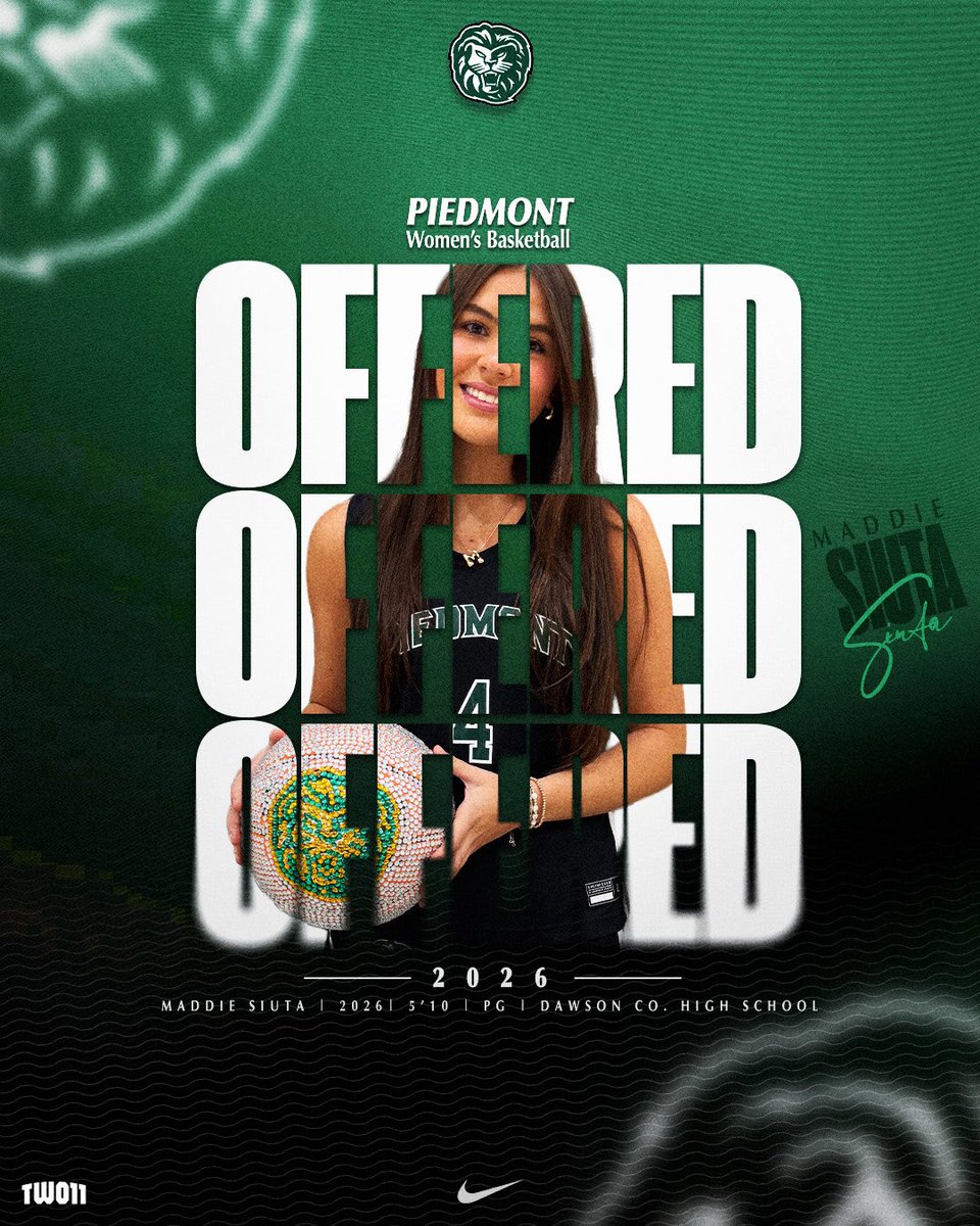 MaddieSiuta4's tweet image. So blessed to receive an offer from @PiedmontWBB !! I had a great time on campus today and enjoyed getting to know Coach Purdy and Coach Buck!!

@Coach_Buck03 
@DawsonTigersWBB @GirlsRedline