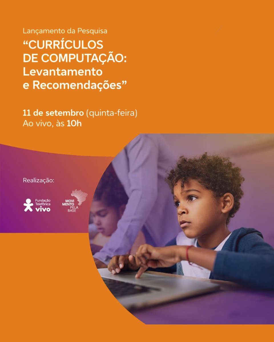 💻 Implementar a BNCC da Computação é um desafio — mas não precisa ser um caminho solitário. Se a sua secretaria de educação está em busca de referências sólidas e caminhos possíveis!

🗓️ Dia 11/09 (quinta-feira), às 10h

📍youtube.com/watch?v=2rzQxH…