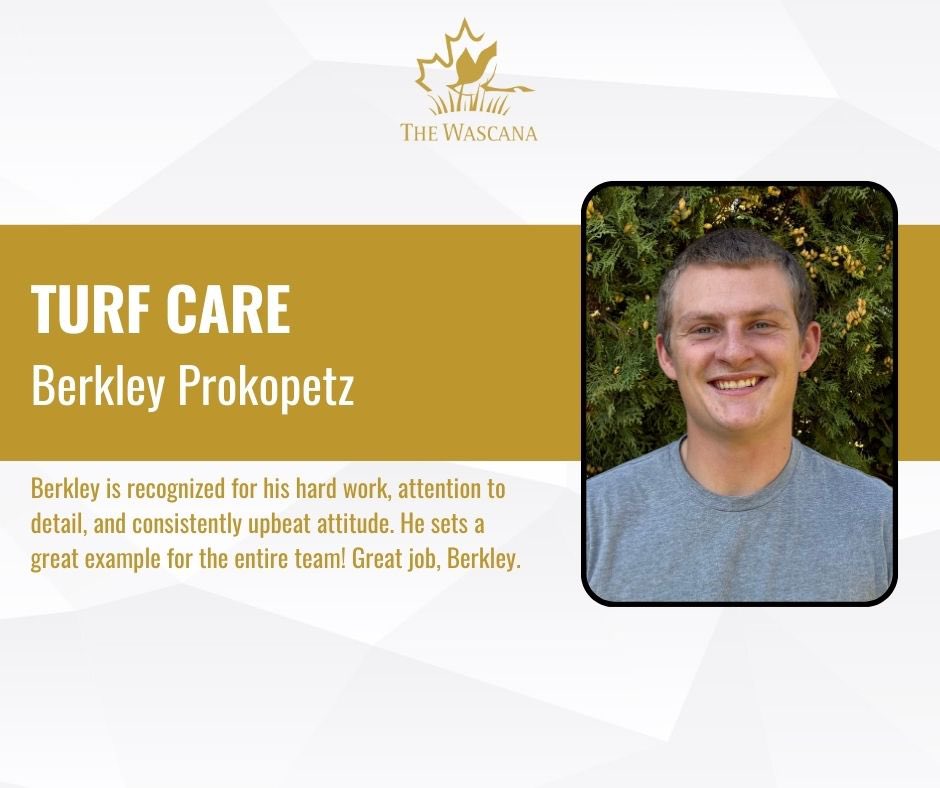 Congratulations to our August Wascana Superstars! 

⭐️ Eric Horaska - F &amp; B Front of House
⭐️ Patrick Diaz - F &amp; B Back of House
⭐️ Evan Morrow - Golf Operations
⭐️ Berkley Prokopetz - Turf Care

#TheWascana #WascanaSuperstars