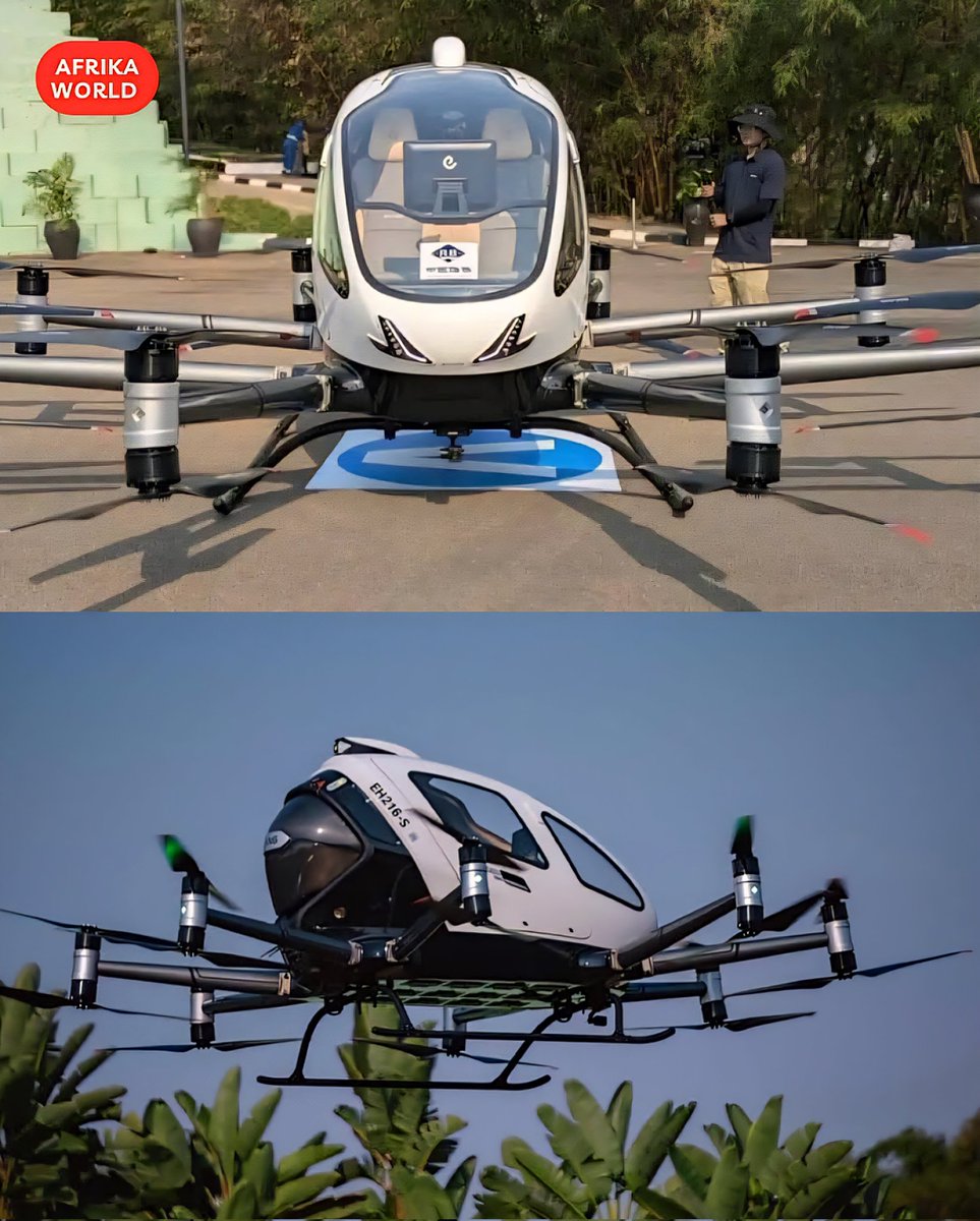 OnyasiLas's tweet image. Rwanda has launched Africa's first self-flying electric air taxi. And was demonstrated at the 2025 Aviation Africa Summit in Rwanda's capital, Kigali. #Africans #Rewanda