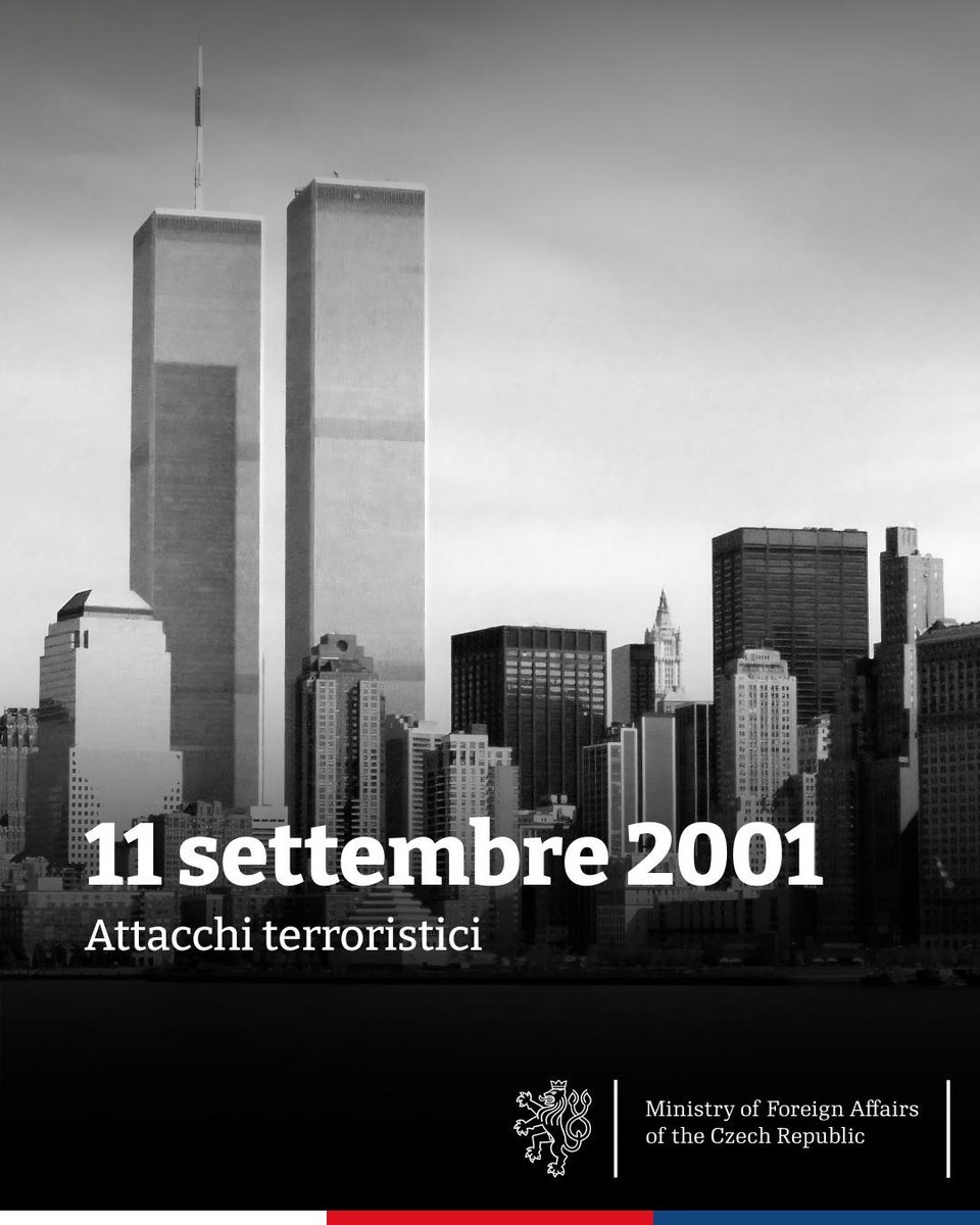 Terrorism is an attack on freedom and our shared values. Today we mark 24 years since the worst terrorist attack in modern history. On September 11, 2001, nearly 3,000 innocent people lost their lives, including Czech citizens. We honor their memory.