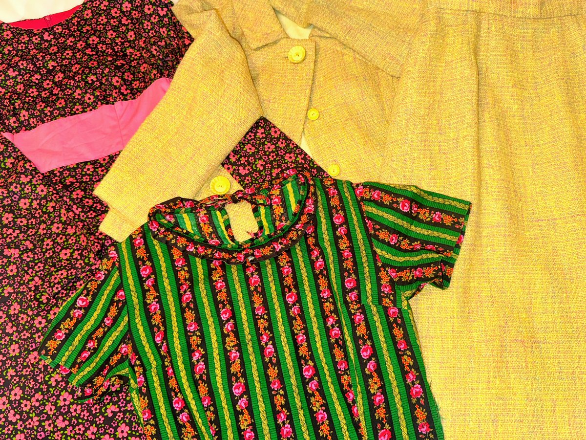 👗ベルリン＆ローマで購入したヴィンテージ服✨
可愛すぎるし、質も最高すぎる🥹💗

他もあるので需要あれば載せる（一部だけ公開）