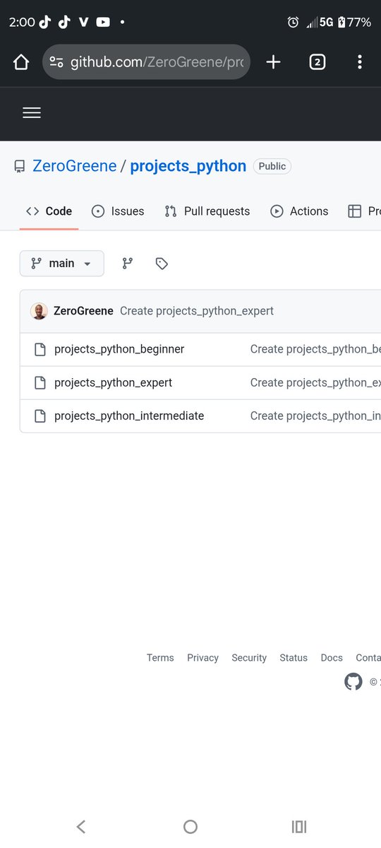 Zero_Greene's tweet image. Great comments and I guess video walkthroughs/tutorials to show competency later github.com/ZeroGreene/pro…
....
#pythonprojects
#pythonengineers