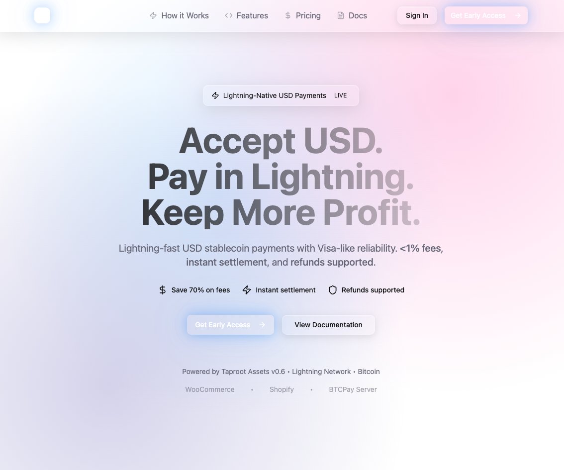 realironnam's tweet photo. 🧵👇 (5)

1/

What if merchants could accept USD payments over Bitcoin Lightning?

– Instant ⚡
– Fees near zero
– Refunds supported
– Settle in USD, BTC, or fiat

Stripe-like UX, but on Bitcoin rails https://t.co/L8qy0Y3LoB
