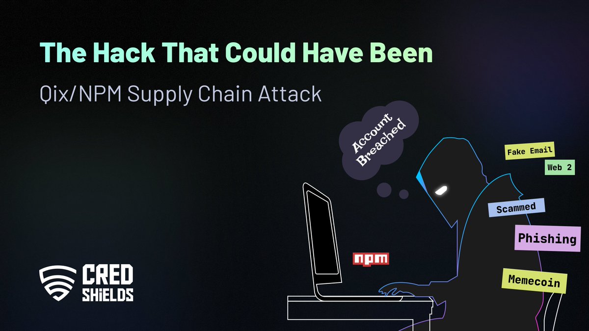 CredShields's tweet image. The Hack That Could Have Been — Qix/NPM Supply Chain Attack

What looked like a billion-dollar supply chain catastrophe was caught and neutralized in just hours by the open-source community. 🧵