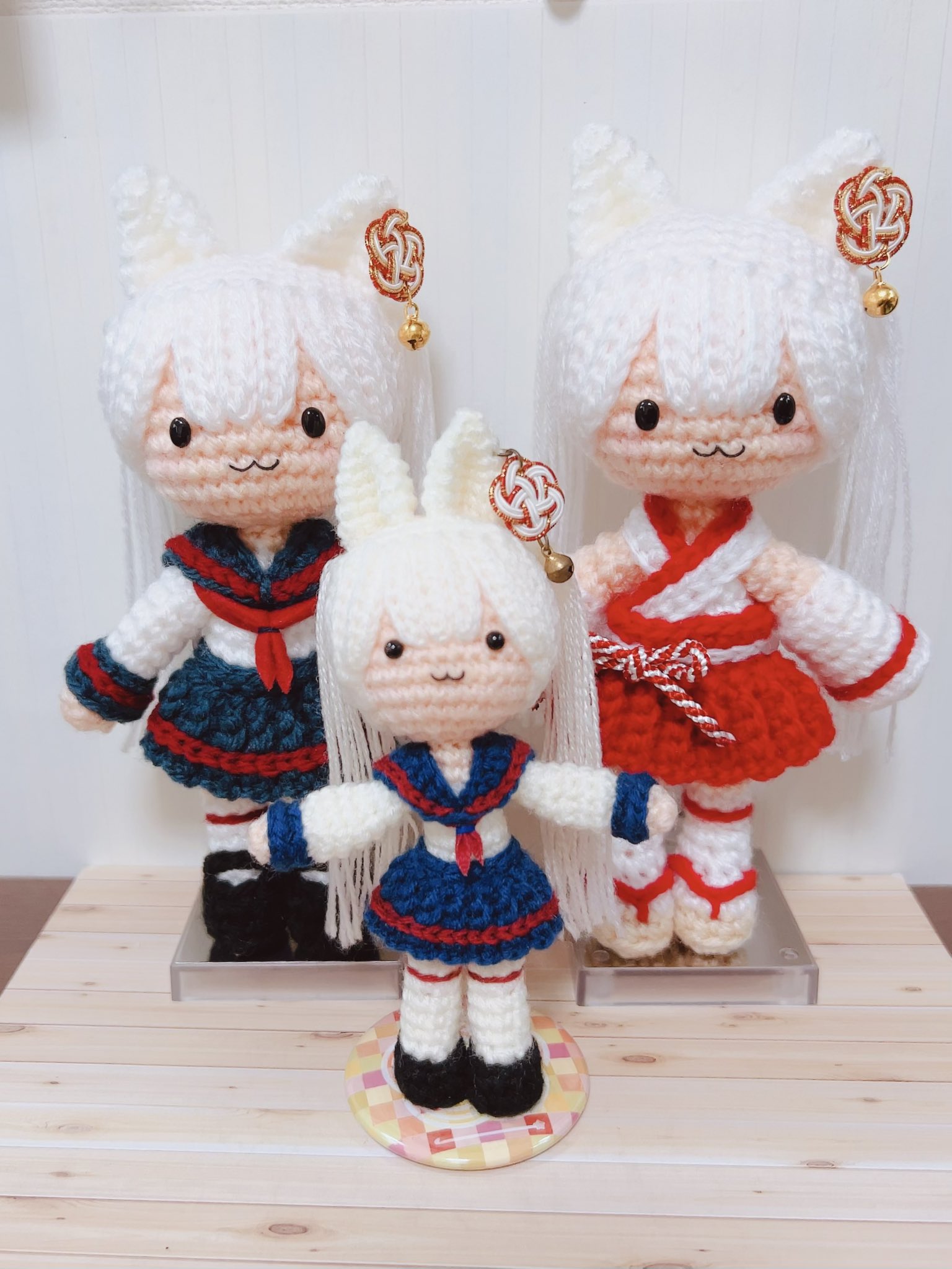 ディエゴール様　あみぐるみのオーダーありがとうございました⸜(*ˊᵕˋ*)⸝‬ あなただけの“着せ替えあみぐるみ”をオーダーメイドで
