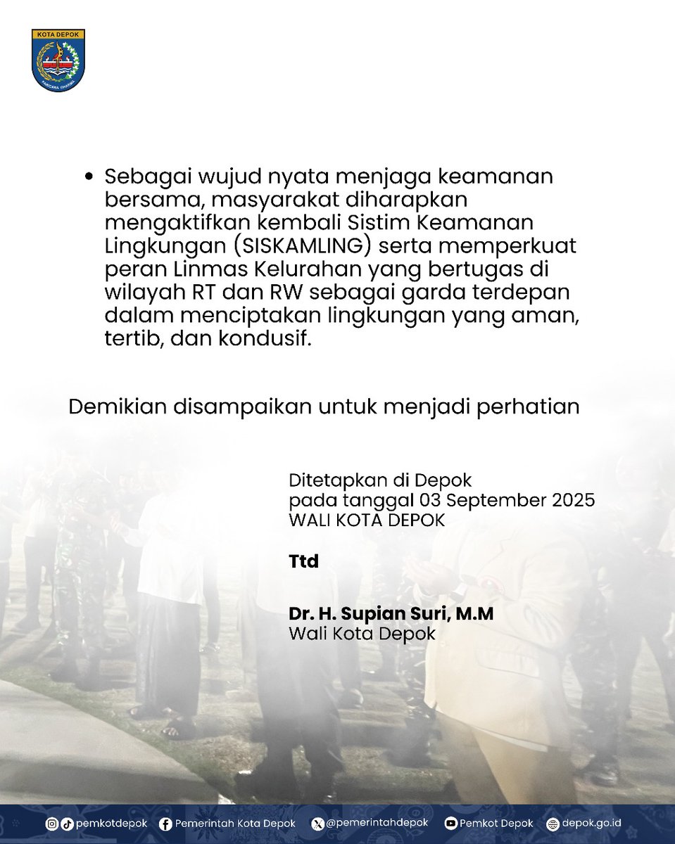 Pemerintah Kota Depok tweet media