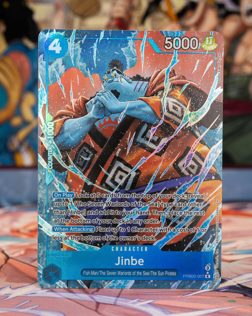 one piece card game jinbe OP14 Jinbe “PRIDE” Divine Gold (Seven Sins Collection) Custom Art main image 0