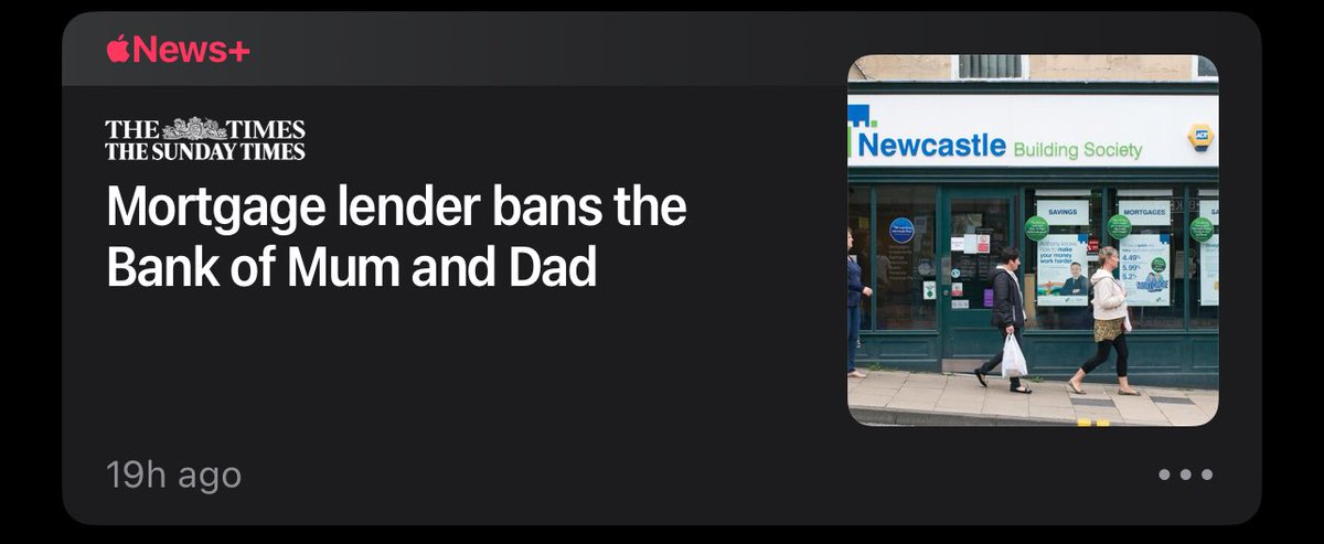 You just have to laugh at this point! Who are YOU to police whether parents give their children a house deposit or not? 

The UK is getting very dark. They want us poor. They want the next generation to rent from the government and banks. Stay woke.