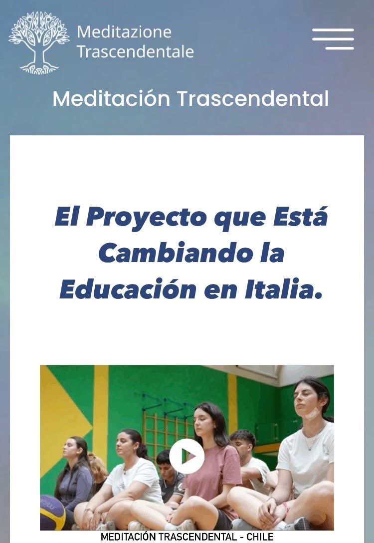 La técnica de Meditación Trascendental, ya adoptada por más de 2000 alumnos y más de 250 profesores en varias escuelas italianas gracias al proyecto Escuela Sin Estrés, es una de esas herramientas que puede transformar la forma en que vivimos la escuela, día tras día.

En un