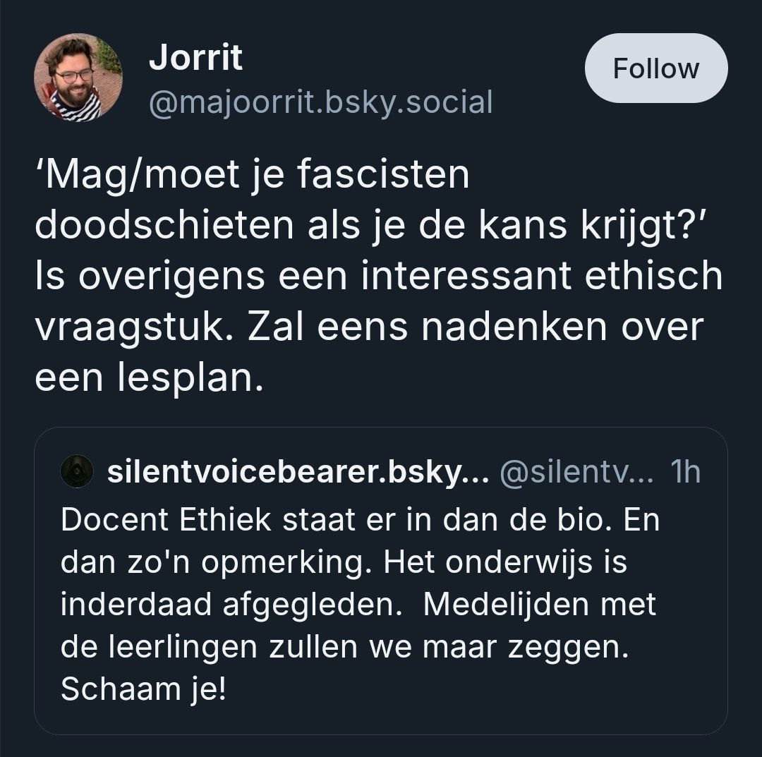 Jorrit (leraar) gaat nadenken over een lesplan. *Case rest*