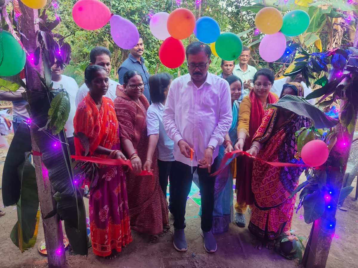 Gruha Prabesha of Antordaya Gruha Yojana benificiary and FRA PMAY Benificiary by Hon'ble MLA sir, Nilgiri and BDO Madam , Oupada