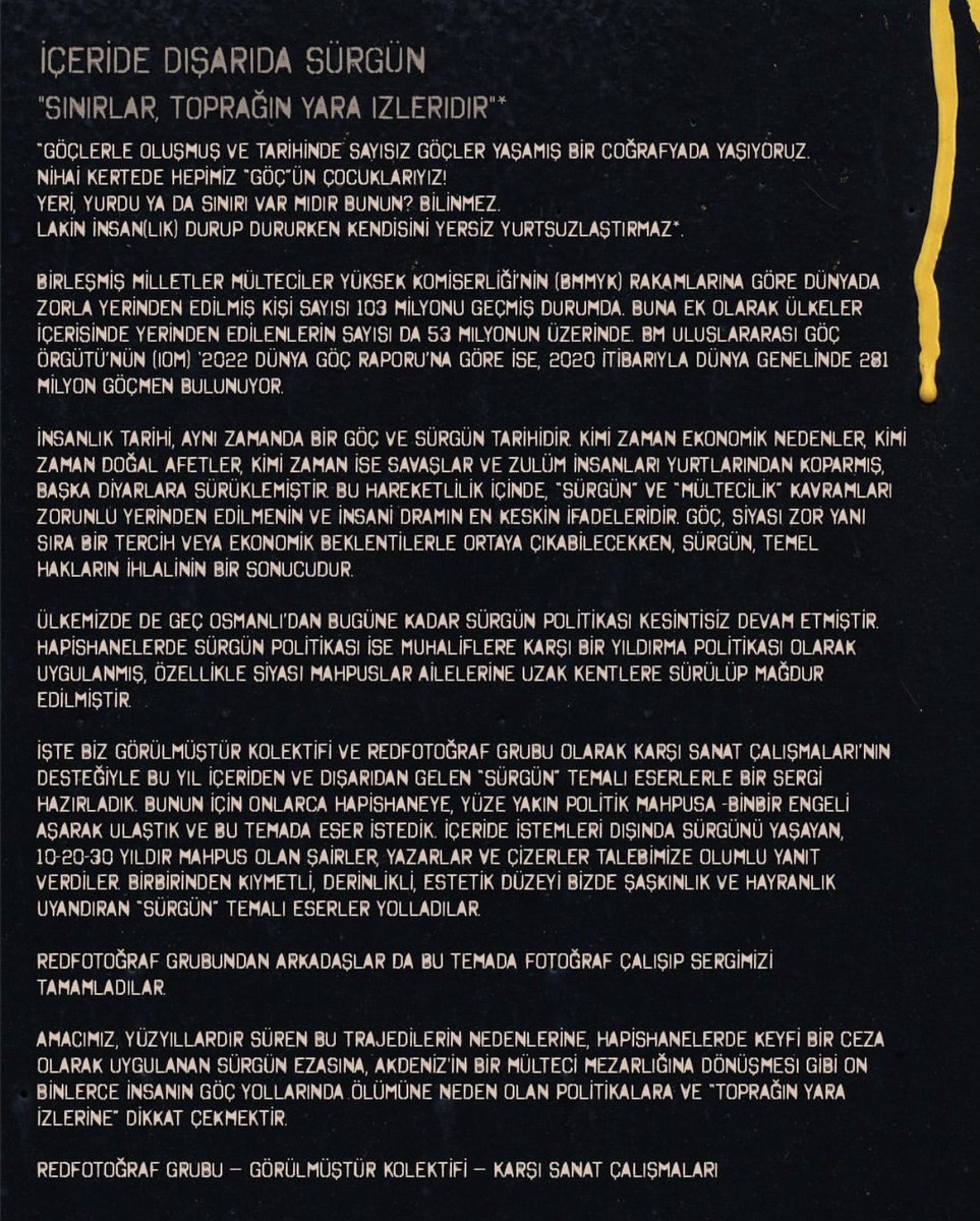 SERGİ | İstanbul, Karşı Sanat Çalışmaları, Göç ve Sürgün

<a href="/karsisanat/">Karsi Sanat</a> 
<a href="/gorulmustur/">Görülmüştür</a> 
<a href="/redfotograf1/">@redfotograf grubu</a> 

kontrastdergi.com/sergi-istanbul… 

#kontrastdergi #karşısanatçalışmaları #göçvesürgün