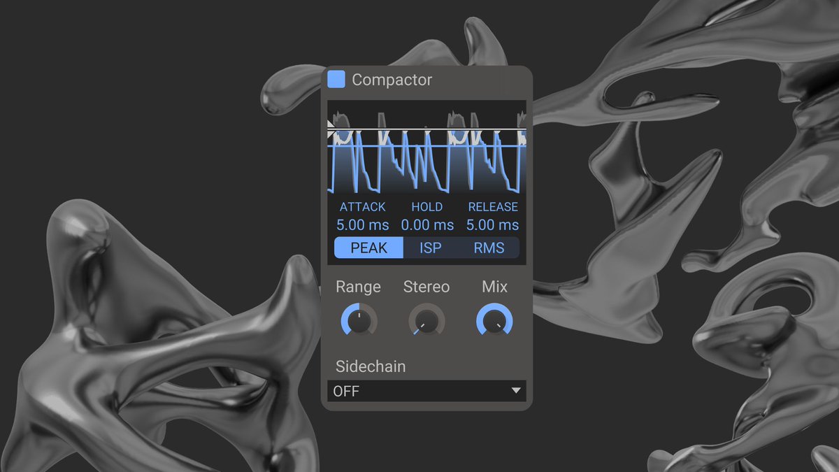 Loving it and using it a lot now!
Free plugin: Compactor by <a href="/kilohearts/">Kilohearts</a>🙏