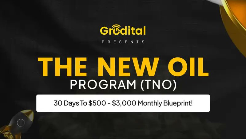 I just joined <a href="/grodital/">Grodital</a>  the first affiliate platform in Ghana, now in Ghana &amp; Nigeria

 THE NEW OIL PROGRAM (TNO) and start earning online 

 👉Be among the first
👉Learn, earn &amp; grow from anywhere
👉Perfect for beginners &amp; pros

 Click the link in my bio to register today👆👇