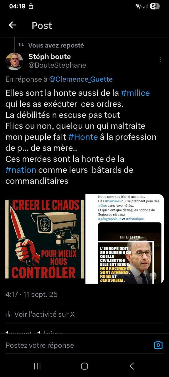 BouteStephane's tweet photo. @Marcel81048792 Des images #honteuse... https://t.co/bbJnJjEfh3