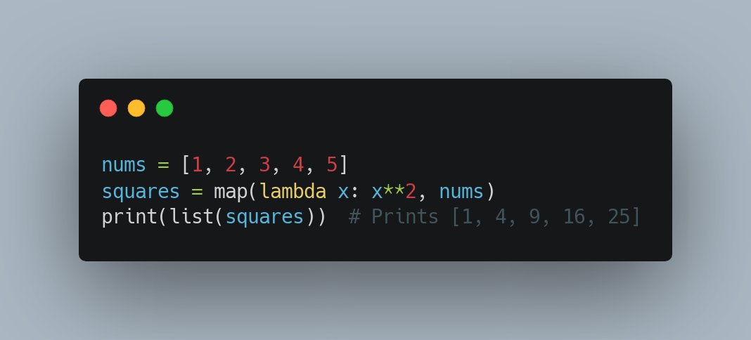 PythonHQ's tweet image. Tweet:
Tired of rewriting code to perform the same operation over different values? Python's map() function helps you apply a function to an iterable in 1 swift line. Great for data transformations! 🔄 #PythonTips