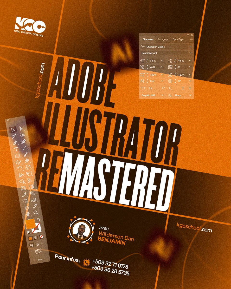 KgoSchool's tweet photo. Illustrator Remastered
Un cours totalement repensé pour vous aider à :
📷 Maîtriser Illustrator en profondeur
📷 Reprendre depuis les bases, sans perdre de temps
📷 Construire un vrai portfolio de créateur digital

📷 Lancement officiel : mi-septembre 2025
https://t.co/UxzsaGbYCM https://t.co/SXQf8M7gtr