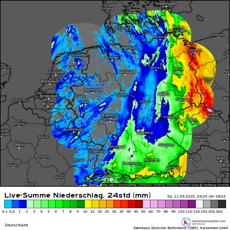 Kachelmannwettr's tweet image. Dazu passend mittleres #Hochwasser am Hoyerswerdaer Schwarzwasser, Nebenfluss der Schwarzen Elster, Pegel Prischwitz, Kreis Bautzen, #Sachsen (Quelle: umwelt.sachsen.de/umwelt/infosys…)

Radarsummen 24h, Zoom per Klick in Länder und Kreise: kachelmannwetter.com/de/regensummen… /FA