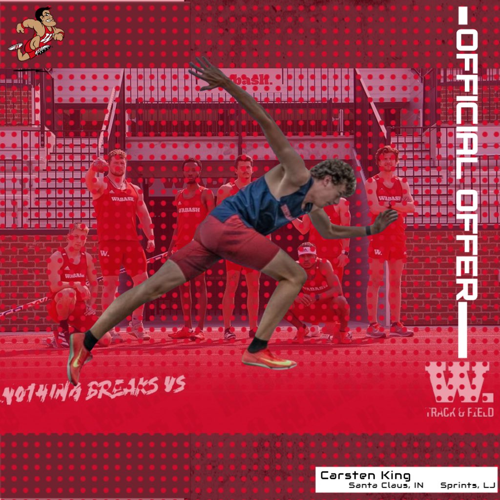 Blessed to receive an offer from <a href="/MOWNBU/">Wabash College Track and Field</a> after a great visit and conversation with Coach Morgan and Coach Conde. Thanks for the opportunity <a href="/CoachClydeMorg1/">Coach Clyde Morgan</a>

<a href="/petelash3/">Pete</a> 
<a href="/KLMehringer/">Kerri Mehringer</a> 
<a href="/hhtrack/">HHTrack&Field</a>