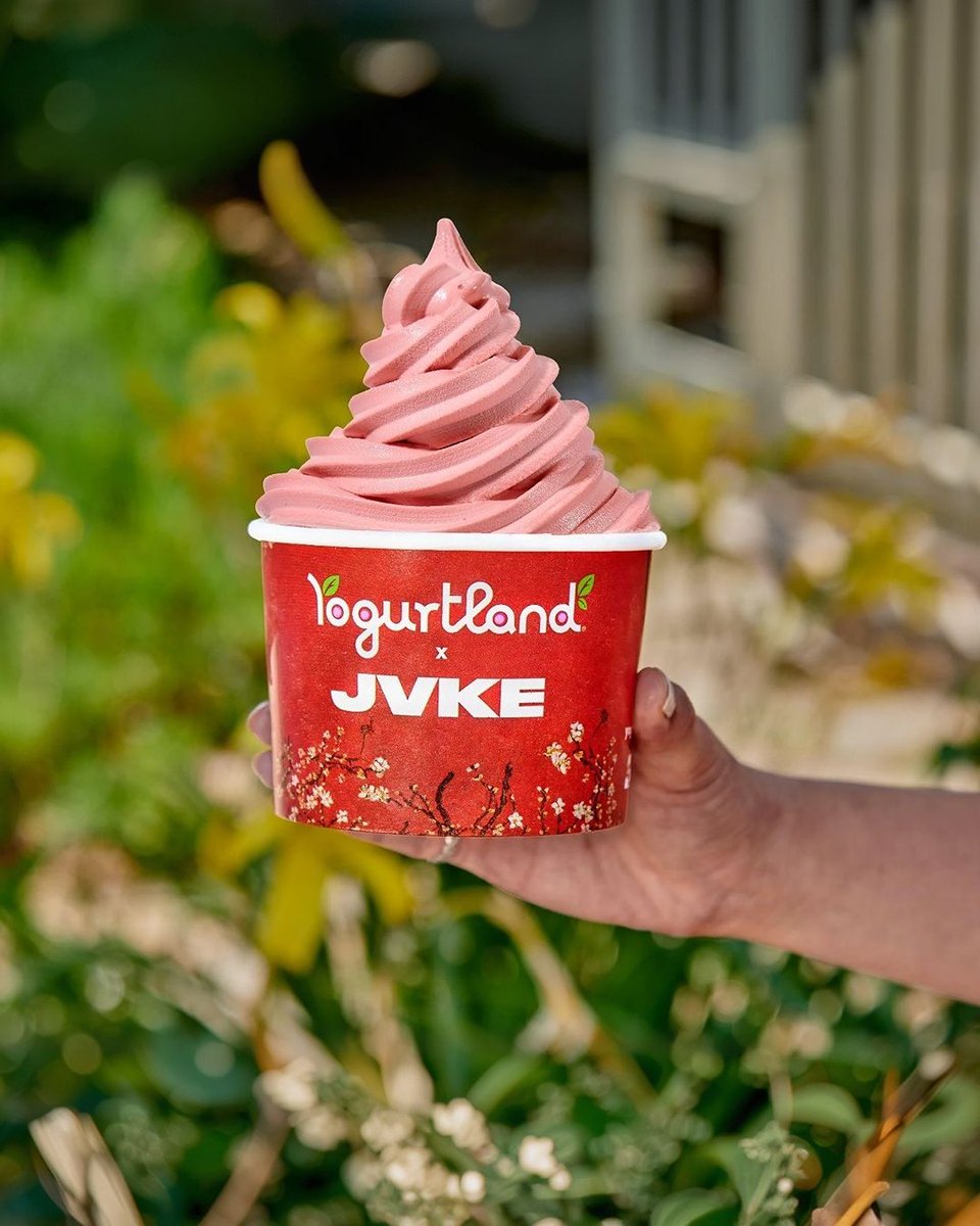 Sweet like a <a href="/itsjvke/">JVKE THOMP$ON</a> song you can't get out of your head! Swirl this is what red velvet tastes like for a limited time at participating locations. ❤️🎵 #frozenyogurt #jvke