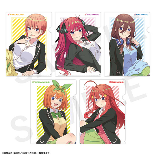 5点　五等分の花嫁　スチームパンク姿　クリアファイル　バラ売りok 5点 五等分の花嫁 スチームパンク姿 クリアファイル バラ売りok