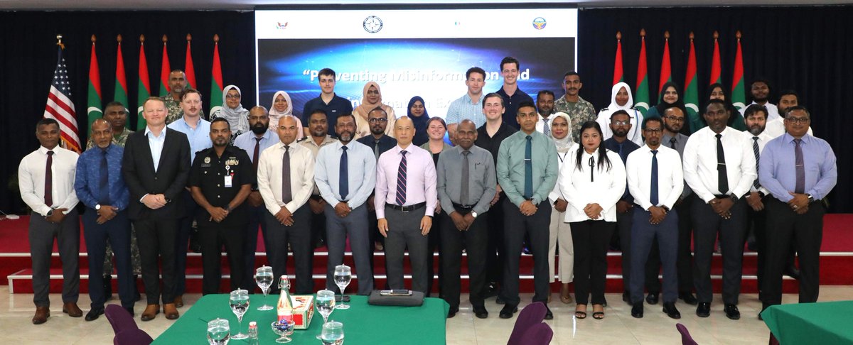 Maldives Correctional Service (@correctionsmv) on Twitter photo Executive Civil Officer Aminath Yusreen Ahmed successfully participated in the "Subject Matter Expertise Exchange on Preventing Misinformation &Disinformation" Workshop organised by <a href="/NCTCMaldives/">National Counter Terrorism Centre - Maldives</a> & a team of experts from the US. The Workshop was held from 08th to 10th September Executive Civil Officer Aminath Yusreen Ahmed successfully participated in the "Subject Matter Expertise Exchange on Preventing Misinformation &Disinformation" Workshop organised by <a href="/NCTCMaldives/">National Counter Terrorism Centre - Maldives</a> & a team of experts from the US. The Workshop was held from 08th to 10th September