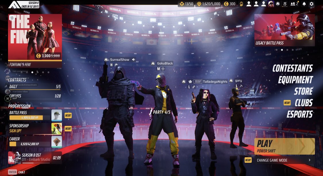 2 good players, a shitter and g a r y