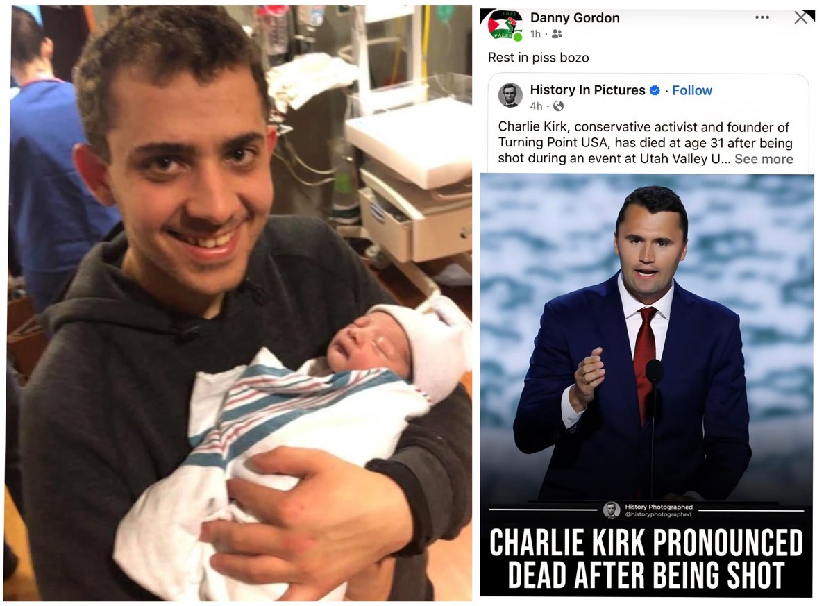 Danny Gordon lives in Schaumburg, Illinois. He's been spewing his hate on Facebook. Look for the "Free Palestine" flag.

Danny wants to be famous.