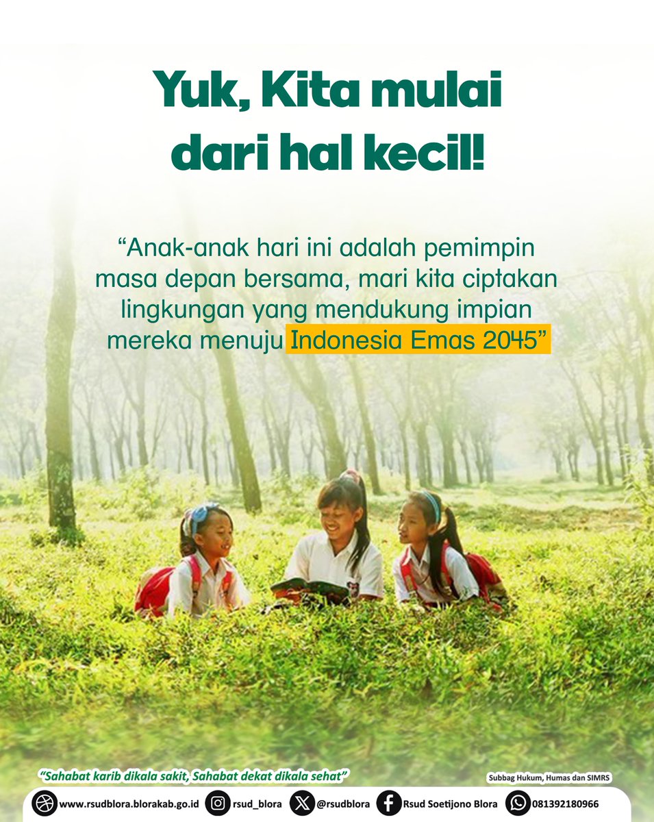 Stunting bukan hanya soal tubuh yang pendek, lho. Tapi, ini masalah serius yang bisa menghambat pertumbuhan otak dan kecerdasan anak di masa depan. Stunting juga bisa bikin anak lebih rentan sakit.
"Sahabat Karib Dikala Sakit, Sahabat Dekat Dikala Sehat."