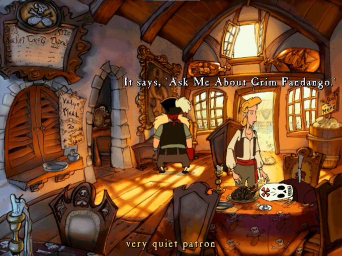 POStudios's tweet image. The Curse of Monkey Island, 1997. LucasArts.