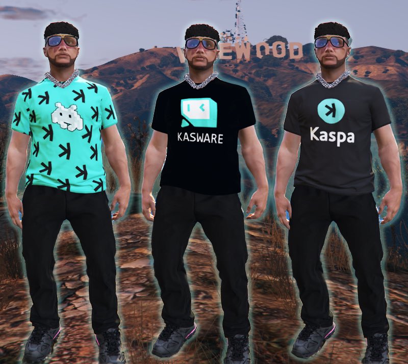 👕Calling all #KRC20 projects! Want your token on an in-game T-shirt in our #FiveM #GTA server? 🚀
We already feature #Kaspa and <a href="/KasWare_Wallet/">KasWare Wallet</a> 
let’s collab! 🤝

#PlayToEarn #CryptoGaming #KasWare #KaspaEcosystem #GAMERtoken
#fivem