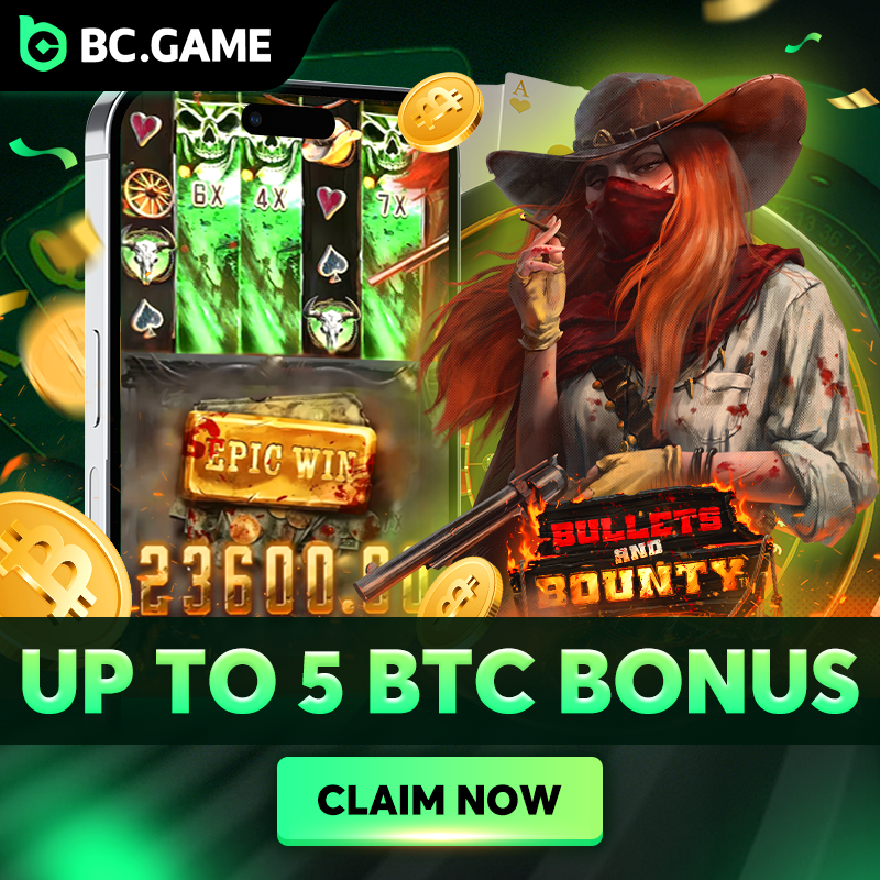 bcgame's tweet photo. Stay Untamed

UP to 1 BTC Prize