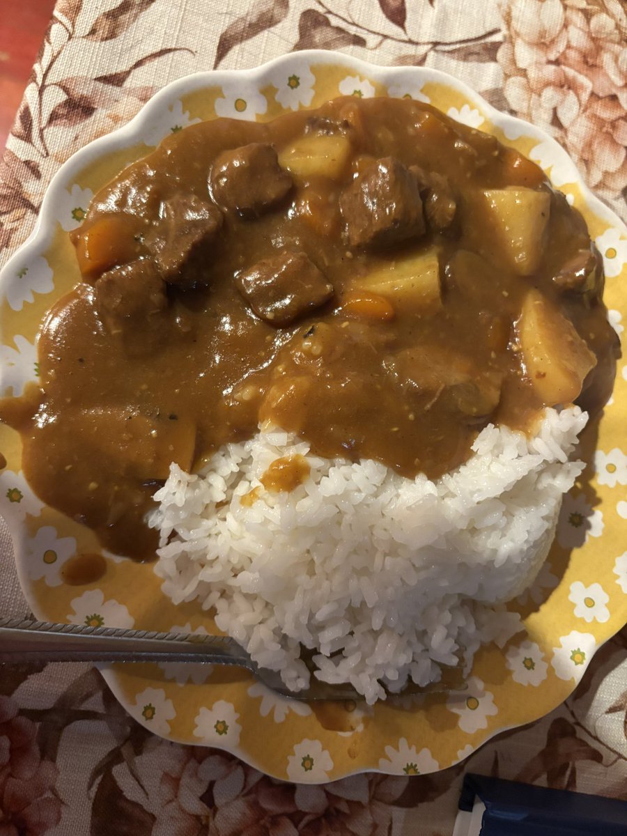 I made beef curry