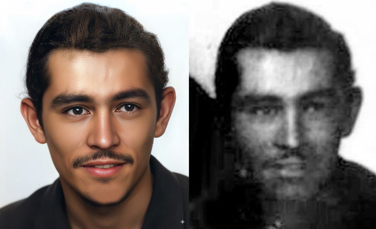 This is a colorized photo of my grandfather Paul. He was a truck driver. He was killed when his team driver tried to beat the train. His team driver lived, Paul did not. My Mother was 5. My Mexican Grandmother was a young widow with 4 children under 9 when he was died
#trucking