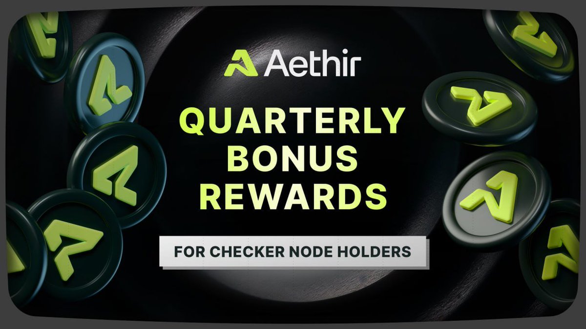 📌 Aethir가 체커 노드 보유자들 보너스 챙겨줌 ㄷㄷ 이번에도 분기별 성과 기반 보상으로 체커 노드 홀더들 대상으로 ATH가 추가로  지급됨! 최근에 가격적으로도 반등 성공한 @AethirCloud 의 $ATH 인데... 이렇게 보너스도 챙겨준다고? 에이셔는