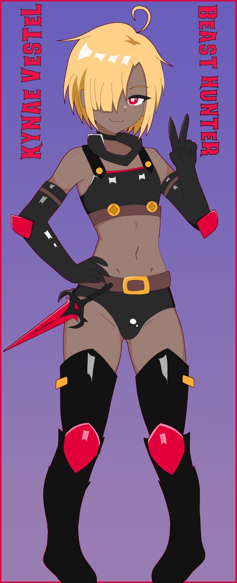 BikuIsDrawing's tweet photo. Kynae Vestel of the Beast Hunter's Guild https://t.co/BaBTOopzXr
