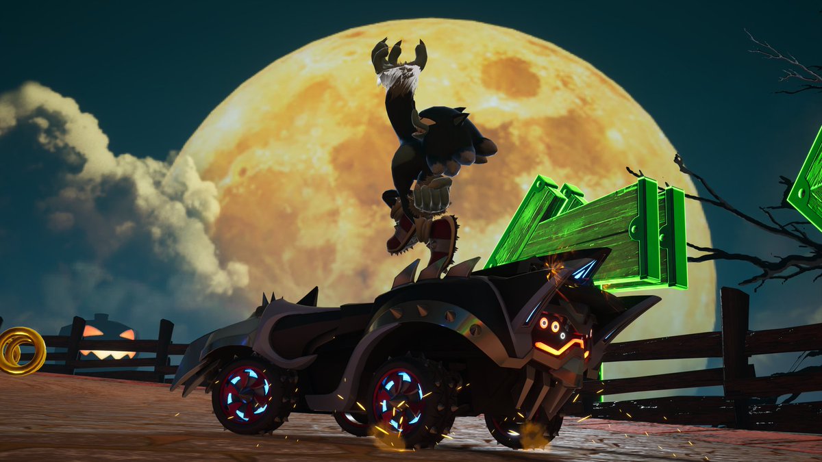 This shot of the werehog on pumpkin mansion in crossworlds goes unbelievable hard