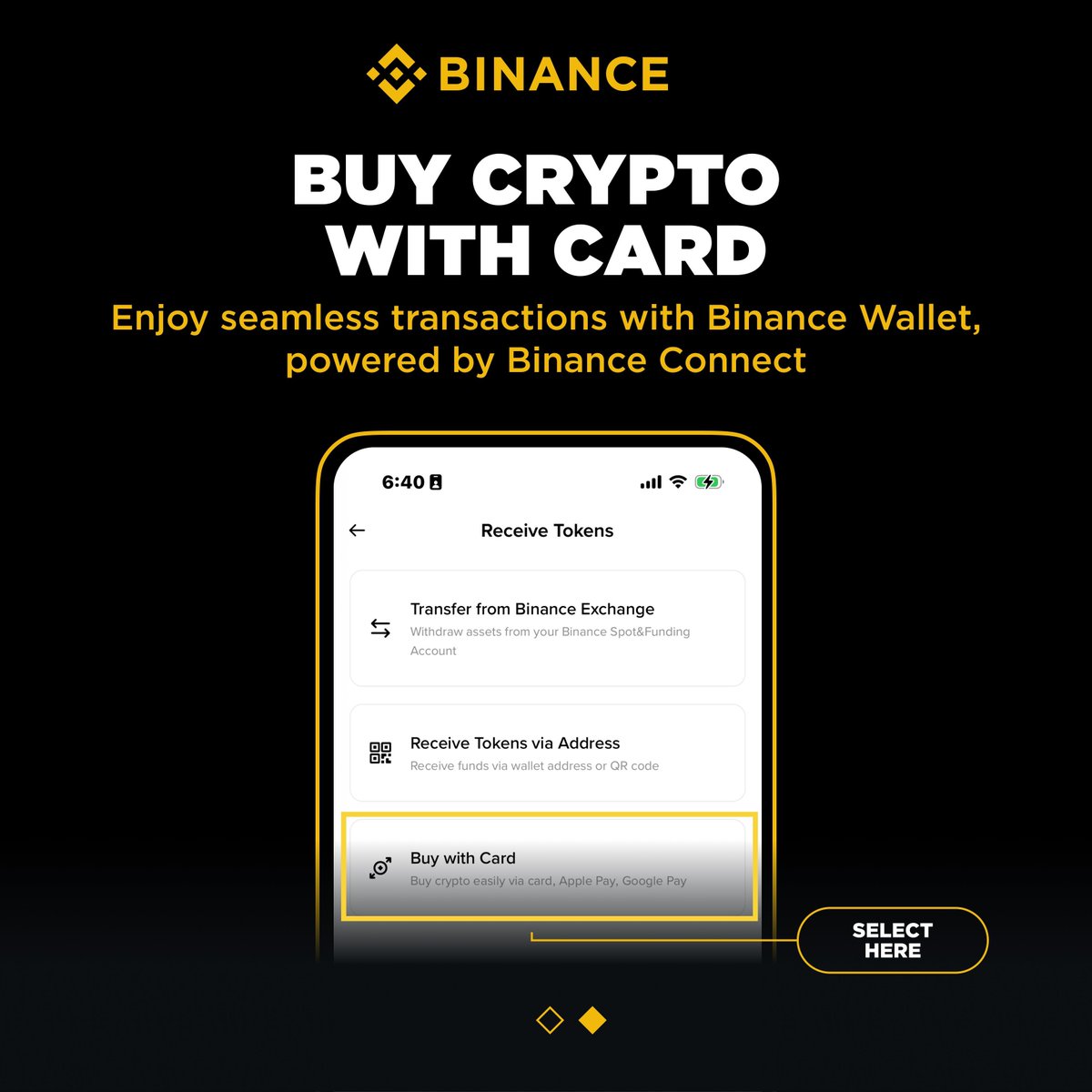Binance Connect tweet media